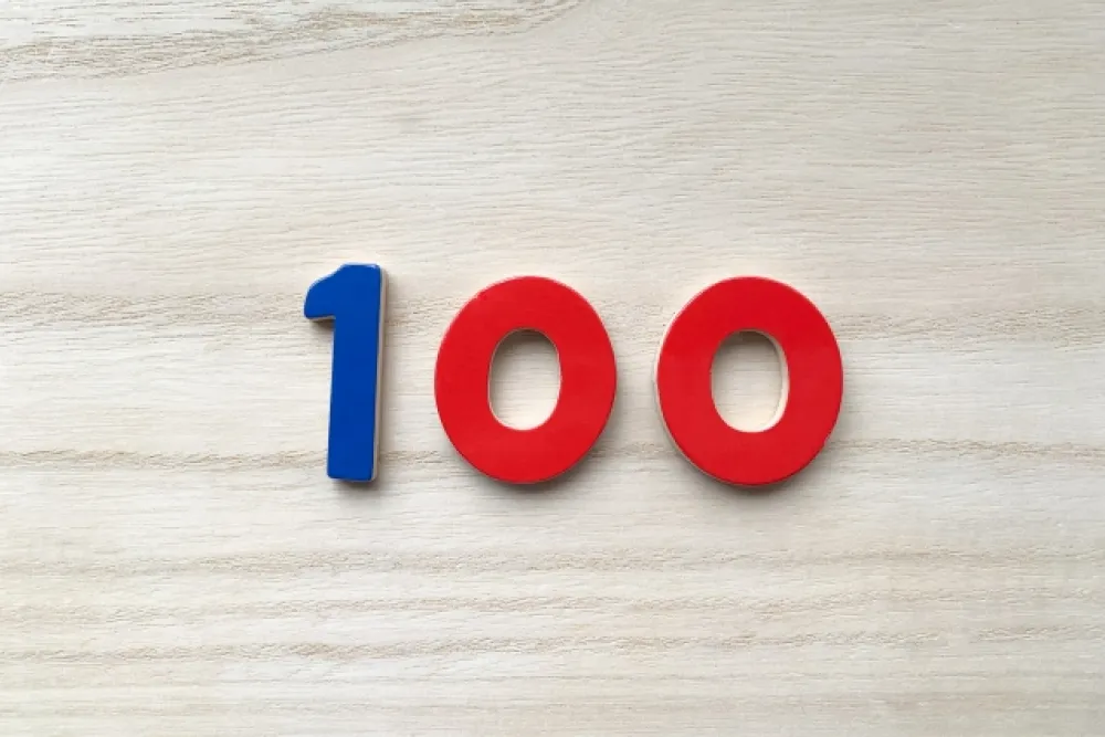 100の数字