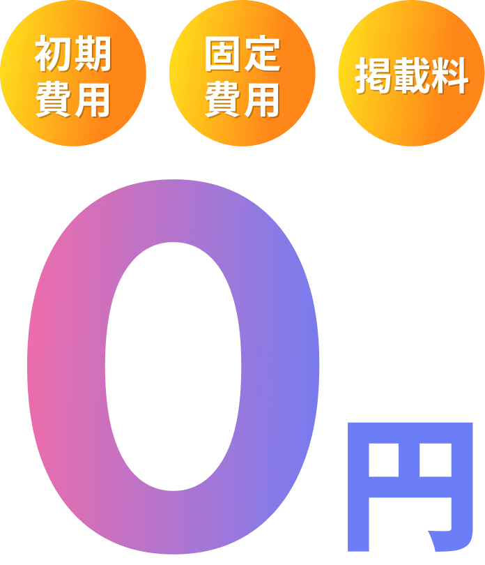初期費用 固定費用 掲載料 0円